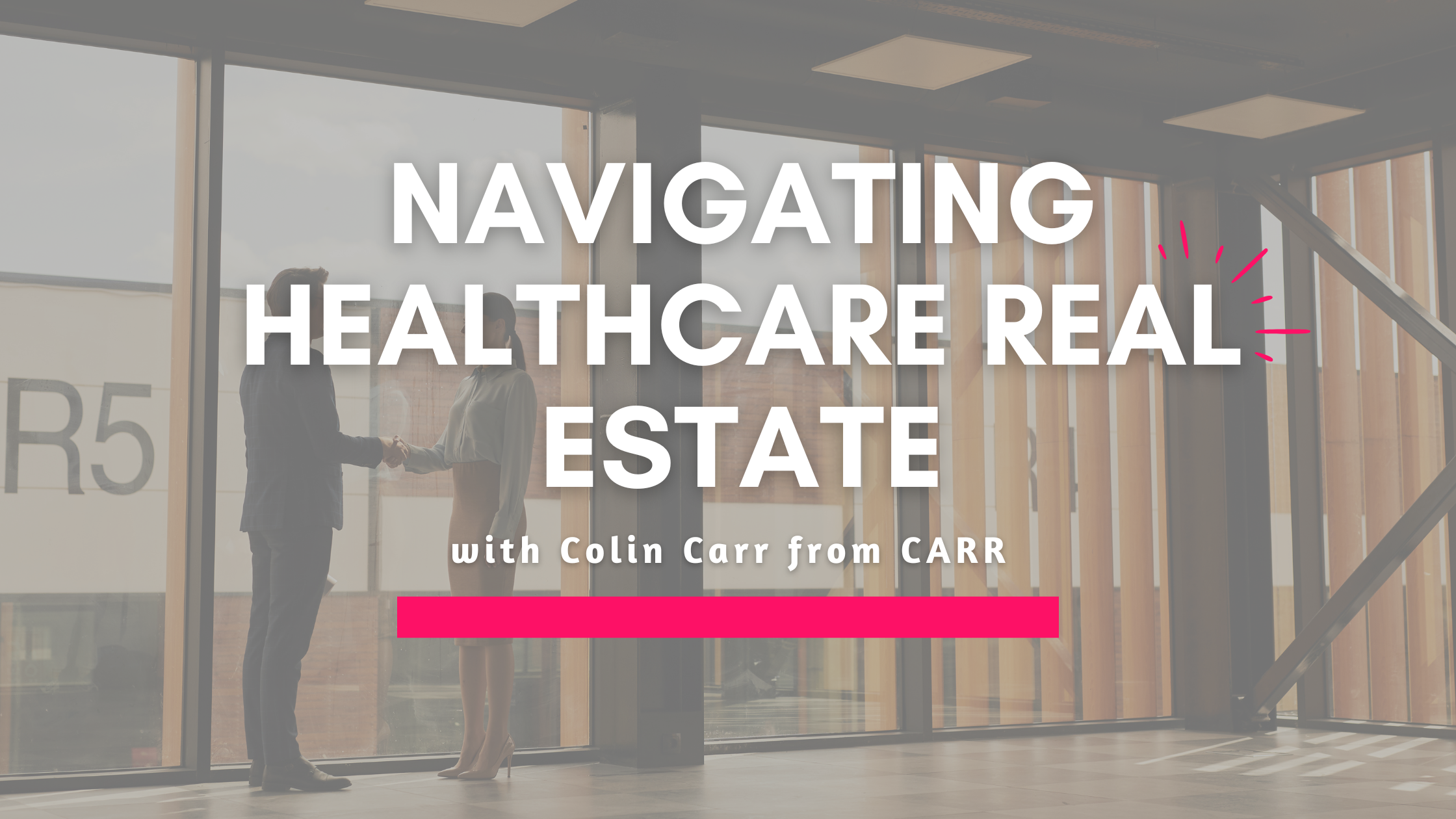 Handshake in a real estate building 