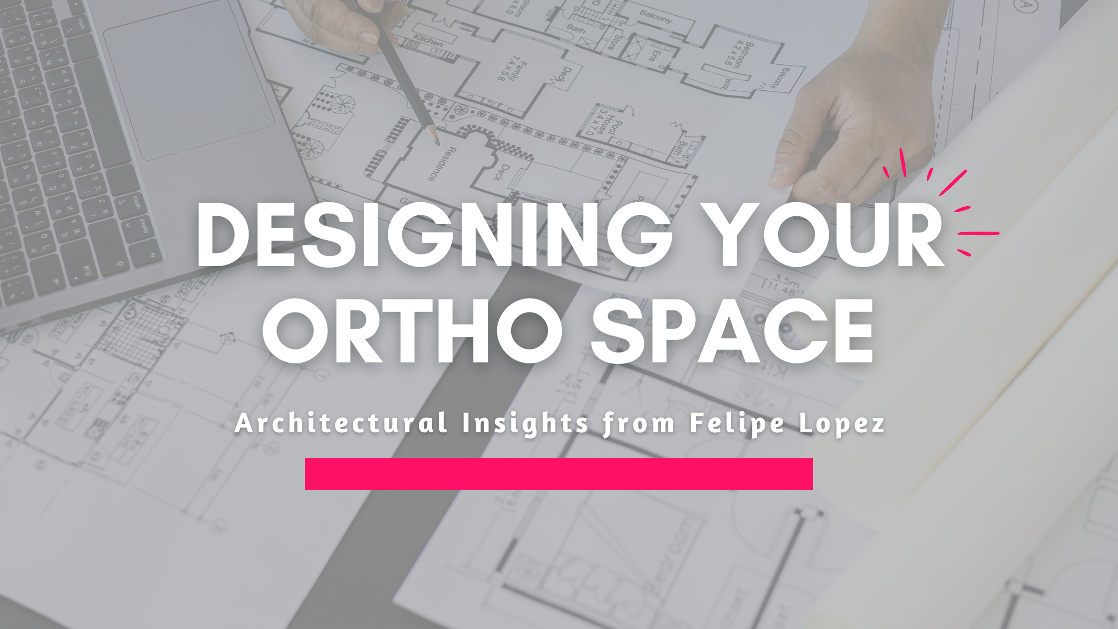 Design plans and laptop 